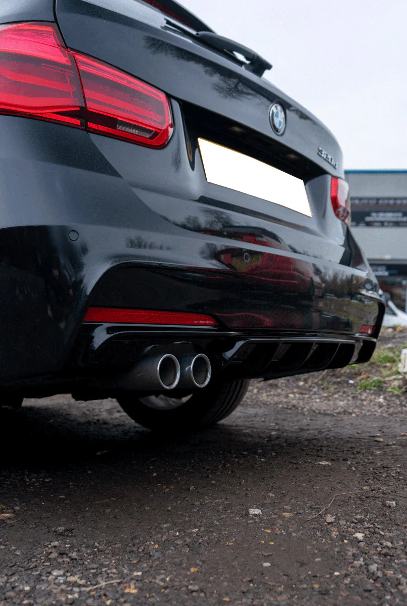 BMW 3 SERIES F30 GLOSS BLACK LEFT EXHAUST DIFFUSER - MP STYLE - BLAK BY CT CARBON - Image 6