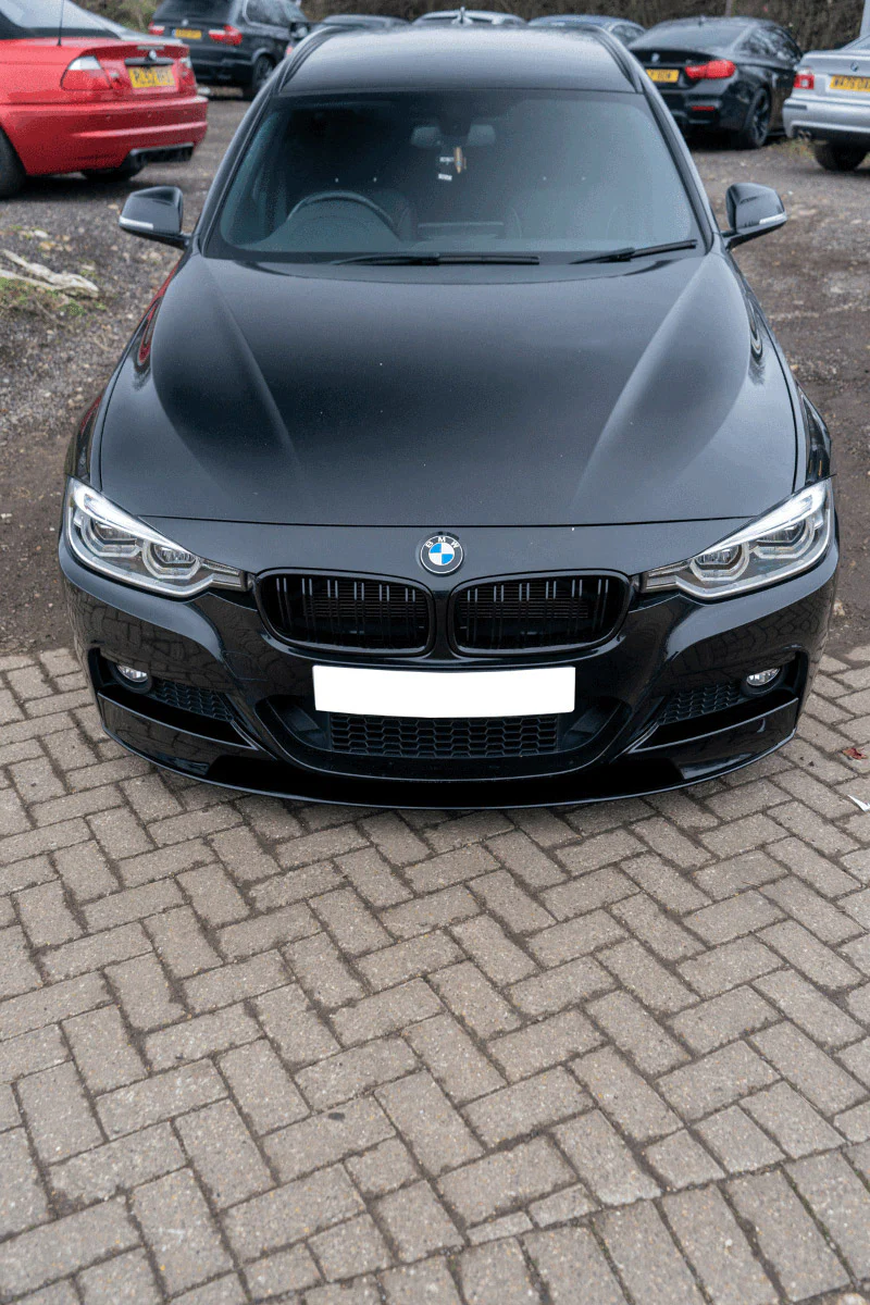 BMW 3 SERIES F30 GLOSS BLACK SPLITTER - MP STYLE - BLAK BY CT CARBON - Image 12