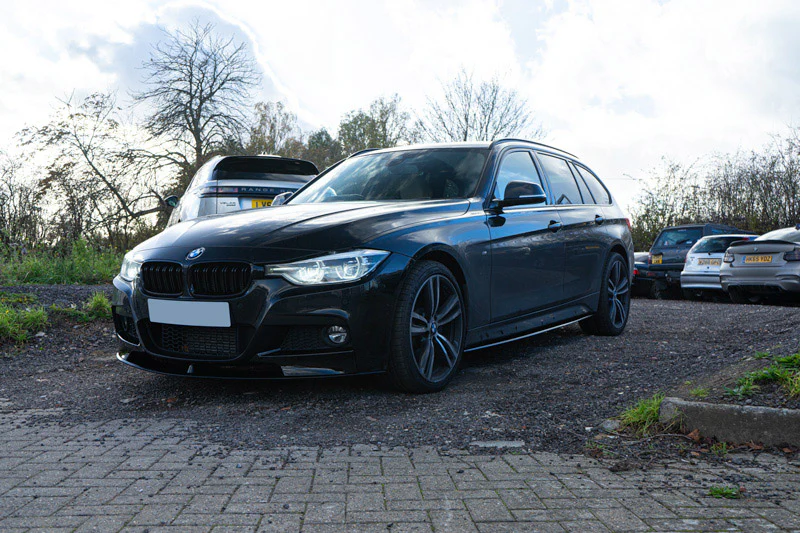 BMW 3 SERIES F30 GLOSS BLACK SPLITTER - MP STYLE - BLAK BY CT CARBON - Image 9