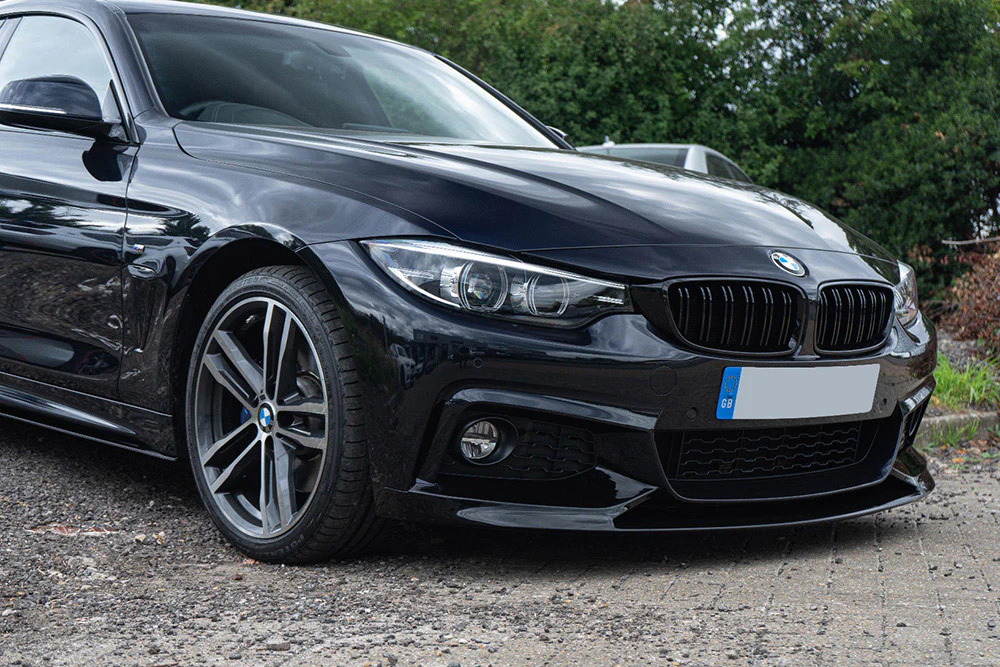 BMW 4 SERIES F32/F33/F36 GLOSS BLACK SPLITTER - MP STYLE - BLAK BY CT CARBON - Image 3