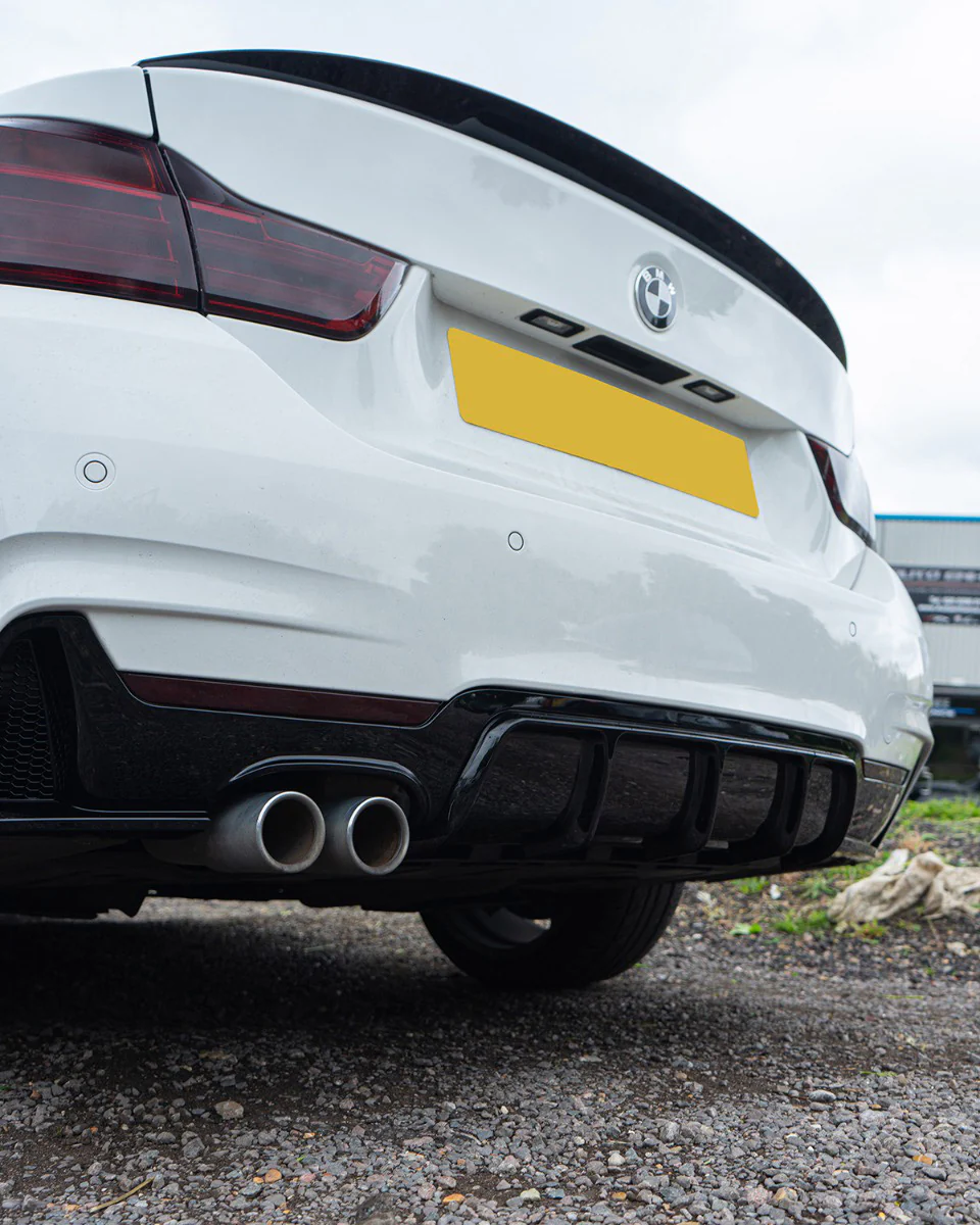 BMW 4 Series F32/F33/F36 Gloss Black Twin Left Exhaust Diffuser - BLAK BY CT CARBON - Image 5