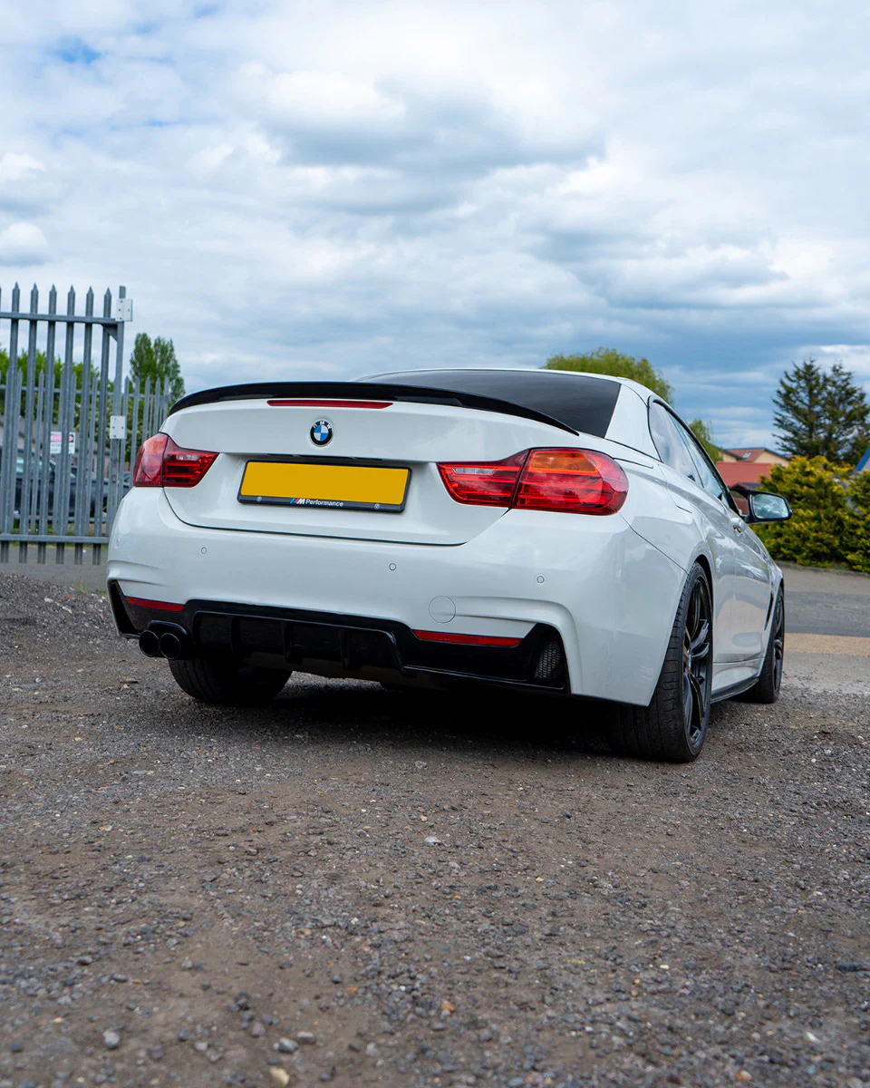 BMW 4 Series F32/F33/F36 Gloss Black Twin Left Exhaust Diffuser - BLAK BY CT CARBON - Image 6
